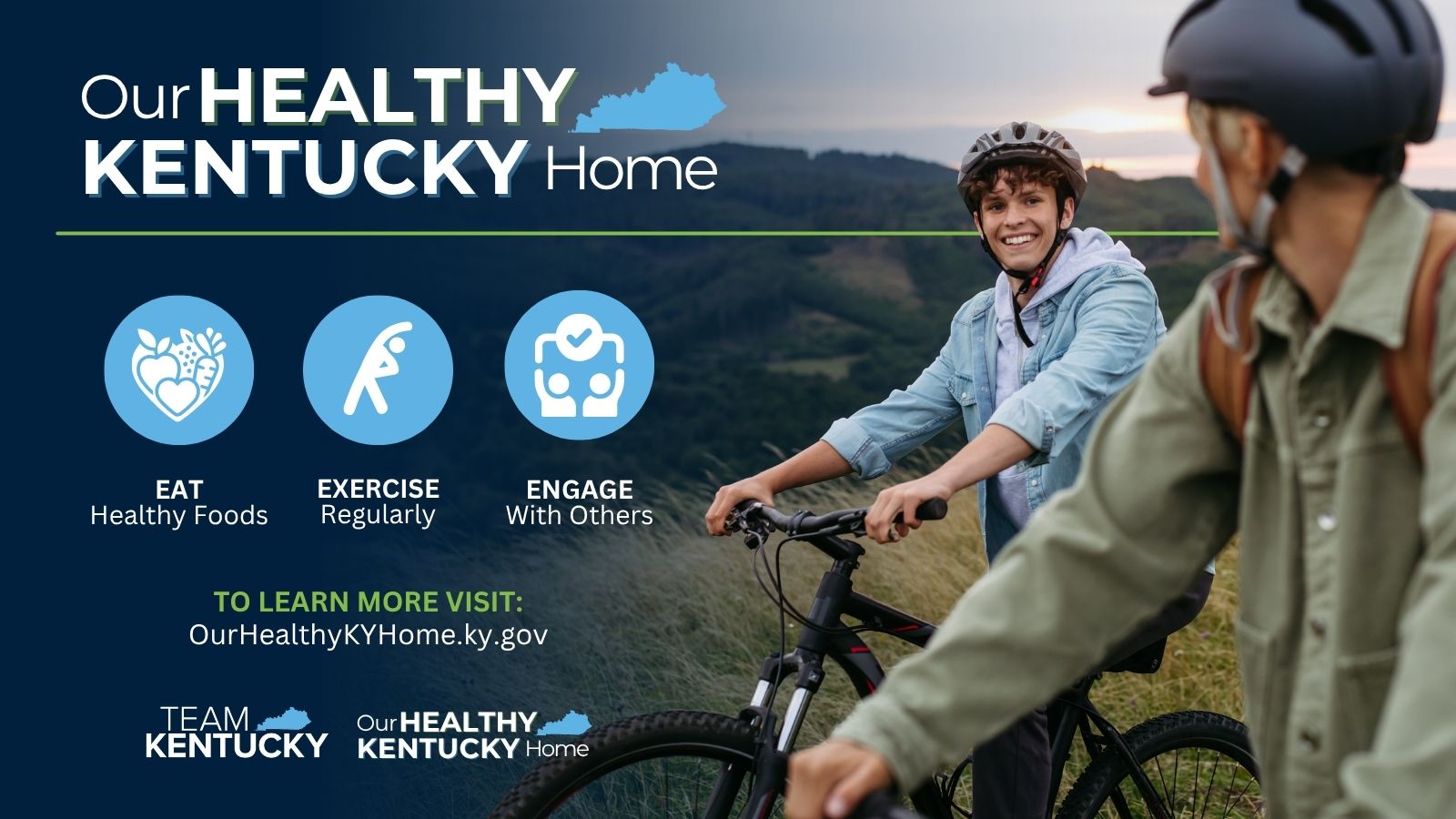 two teenage boys riding bikes outside